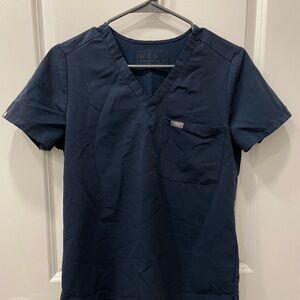 Figs Dark Harbor Catarina Scrub Top